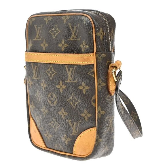 LOUIS VUITTON Danube Shoulder Bag Monogram Leather Brown France M45266 83EE779 - Picture 2 of 16